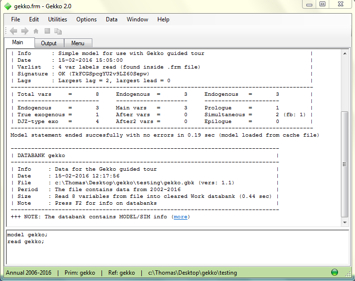 Gekko screenshot Gekko screenshot