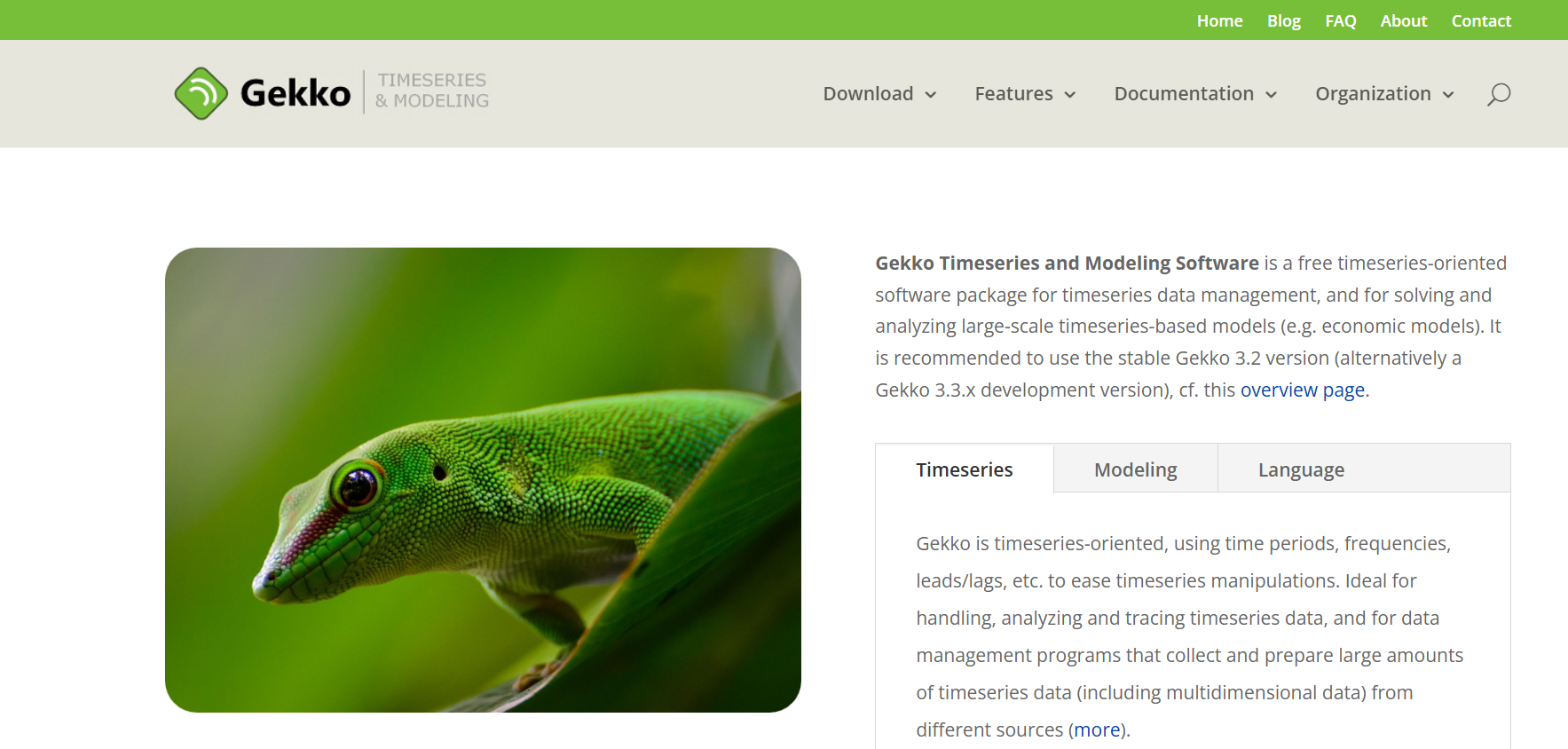 Gekko old homepage